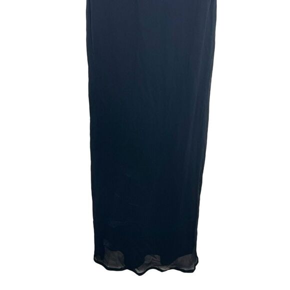 NEW Wild Fable Sleeveless Rosette Cup Black Maxi Dress XXS - Picture 10 of 11